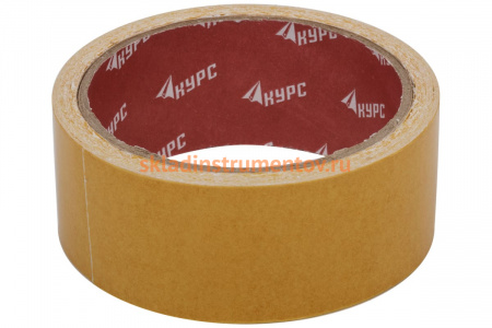 Клейкая двусторонняя лента КУРС 38мм х 10м 11803
