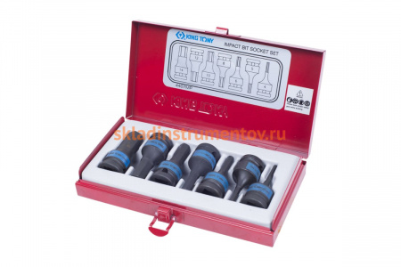 Ложемент для наборов ударных торцевых насадок 4407MP, 4417PP, PVC KING TONY 84440720H