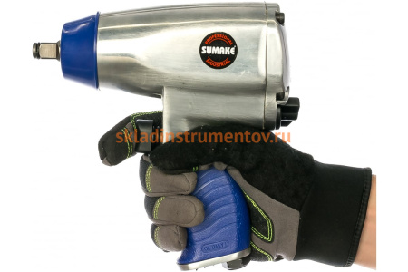 Пневматический ударный гайковерт Sumake ST-M1001K и набор ударных головок 8095030