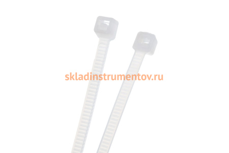 Нейлоновые хомуты Зубр белые, 2.5x80 мм, 100 шт. 309010-25-080