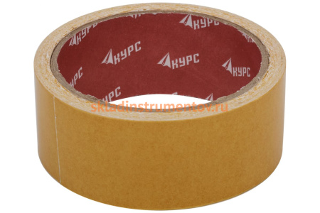 Клейкая двусторонняя лента КУРС 38мм х 10м 11803