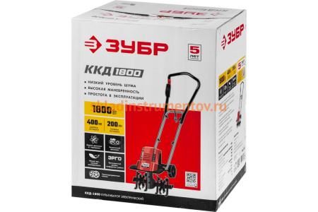 Электрический культиватор ЗУБР ККД-1800