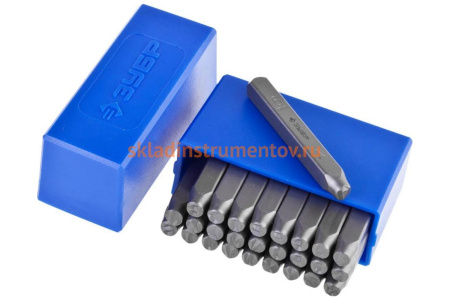 Буквенные клейма (латинские, шрифт 8 мм) ЗУБР 21505-08_z01