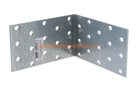 Крепежный угол Зубр МАСТЕР равносторонний 60х100х100мм 1шт 310206-060-100