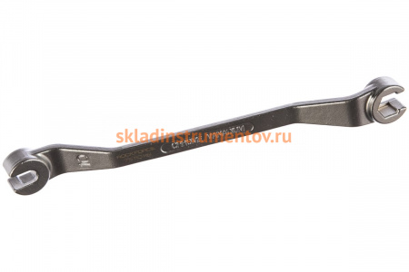 Разрезной ключ для тормозных трубок с изгибом 45 10x11мм ROCKFORCE RF-7511011B