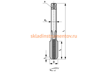 Набор метчиков из 2-х шт Bucovice Tools UNF №5 -44 115CrV3 116005