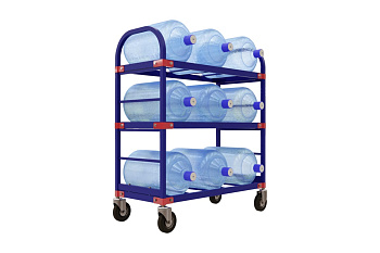 Тележка для перевозки 9-ти бутылей воды RUSKLAD ТСВД 9 d160