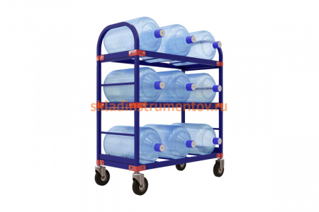 Тележка для перевозки 9-ти бутылей воды RUSKLAD ТСВД 9 d160