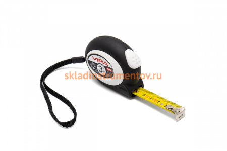 Рулетка с автоматическим стопором 3мх16мм Vira 100041