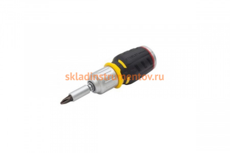 Отвертка Stanley FatMax Stubby с храповым механизмом с 6-тью вставками 0-62-688