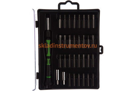 Отвертка со сменными стержнями 33шт HAUPA 104002