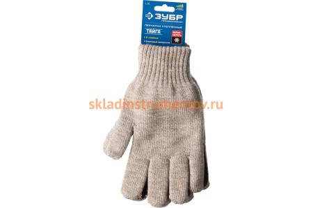 Утепленные перчатки ЗУБР Тайга Профессионал, L-XL 11467-XL Утепленные перчатки ЗУБР Тайга Профессионал, L-XL 11467-XL