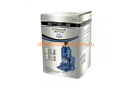 Бутылочный гидравлический домкрат STELS 16 т 51109