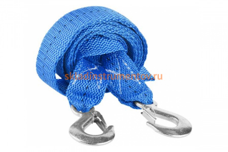 Трос буксировочный DEXX, 2 крюка, сумка, 4м, 2,5т 61205-2.5