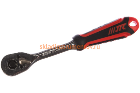 Трещотка 36-зубцовая с резиновой рукояткой (150мм, 1/4”) JTC 3602B