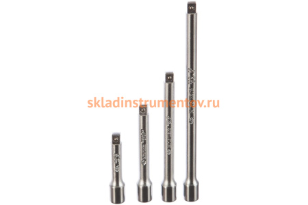 Набор удлинителей (1/4", 55, 75, 100, 150 мм, 4 предмета) KING TONY 2104PR