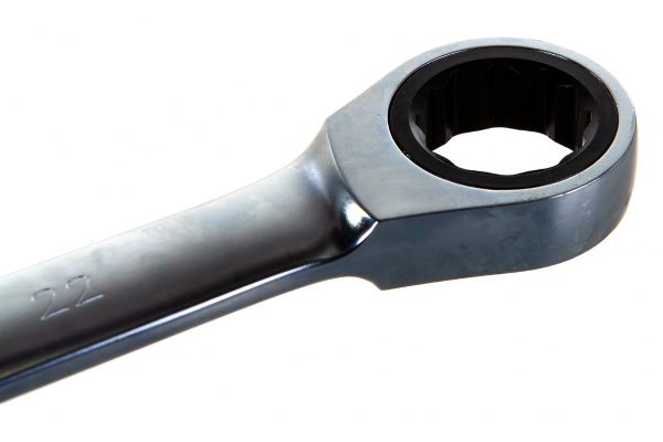 Трещоточный комбинированный ключ 22мм KING TONY 373122M