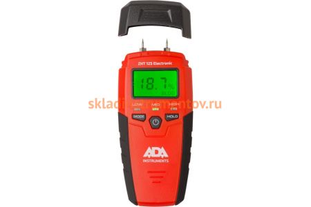Контактный измеритель влажности древесины и стройматериалов ADA ZHT 125 Electronic А00398