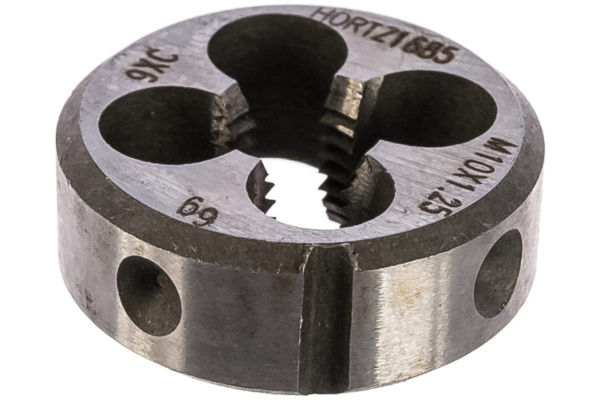 Плашка HORTZ М10x1.25 9ХС 204009