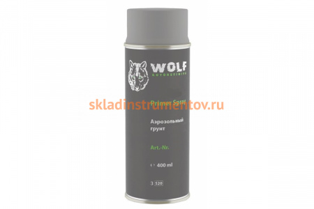 1K Грунт серый Wolf спрей, 0.4л 166.0400