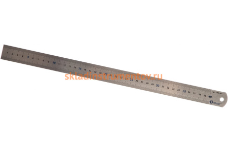 Линейка 400х28х0.7 мм, нерж.сталь КОБАЛЬТ 243-387