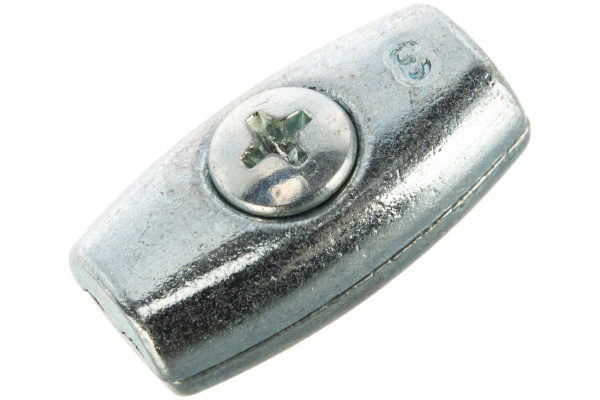 Зажим троса ЗУБР Бочонок 3мм, 2 шт, 304456-03 Зажим троса ЗУБР Бочонок 3мм, 2 шт, 304456-03