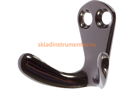 Мебельный двухрожковый крючок Jet 553 черный никель CQ553Z.002NP99