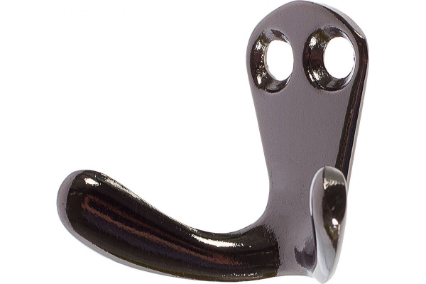 Мебельный двухрожковый крючок Jet 553 черный никель CQ553Z.002NP99