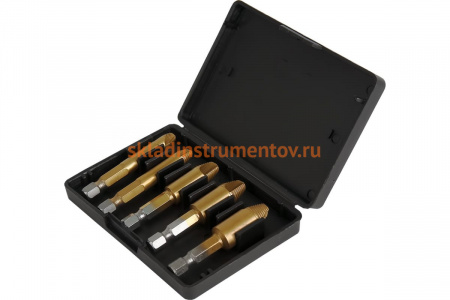 Набор экстракторов для извлечения поврежденных саморезов ПРАКТИКА 775-495