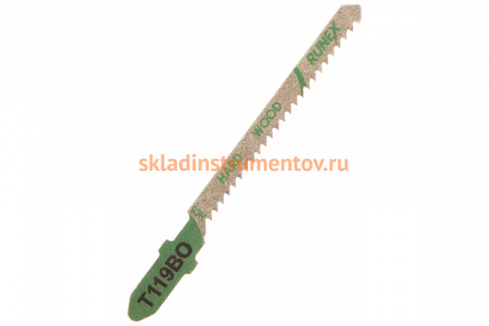 Пилки по дереву и пластику T119BO (75x50 мм; 5 шт.) Runex 555109