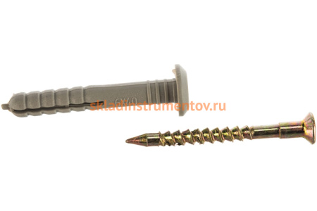 Дюбель-гвоздь полипропиленовый с грибовидным бортиком 1700 шт. (6х40 мм; ТФ0) Зубр 4-301350-06-040