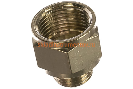 Переходник мама 3/8" - папа 1/4" 1216/6 M1/4*F3/8 GAV 12005