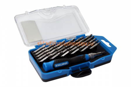 Набор мини бит с отверткой (32 шт) ПРАКТИКА 774-528