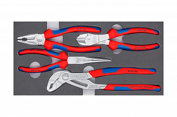 Набор ШГИ KNIPEX COBRA Basic Chrome 4 предмета KN-002001V17