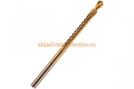 Сверло фрезеровальное универсальное (4х75 мм) ПРАКТИКА 774-412