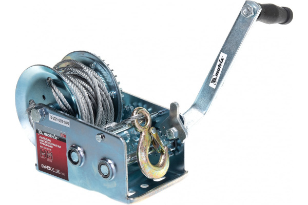 Шестеренчатая лебедка MATRIX 0.8т 522735