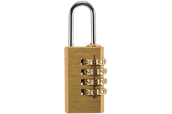 Навесной кодовый замок мини 4 диска ЗУБР ЭКСПЕРТ 37118-2_z01