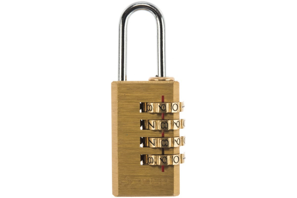 Навесной кодовый замок мини 4 диска ЗУБР ЭКСПЕРТ 37118-2_z01