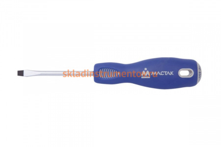 Шлицевая отвертка (Slotted, 6.5х100 мм, держатель) МАСТАК 040-65100H