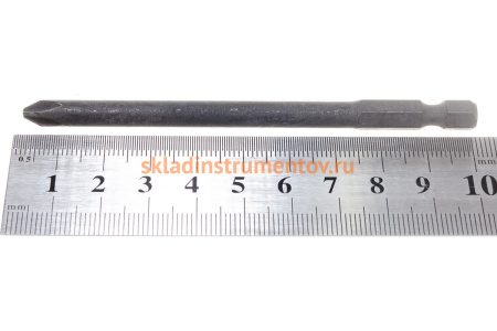 Вставка бита торцевая для шуруповерта 1/4", Phillips, PH2, L = 100 мм KING TONY 711002P