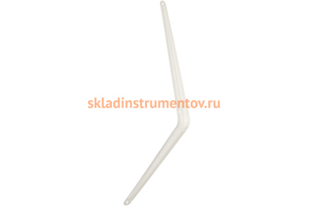 Угловой кронштейн с ребром СИБРТЕХ 400х450 мм белый 94020