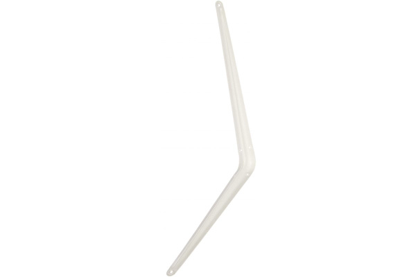 Угловой кронштейн с ребром СИБРТЕХ 400х450 мм белый 94020