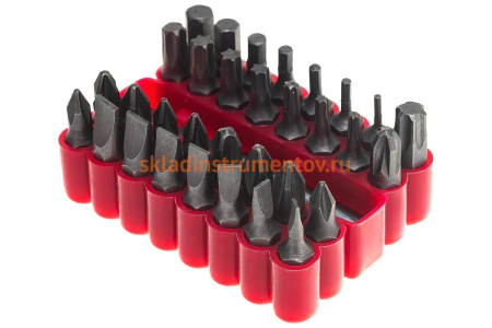 Набор бит Зубр Мастер с магнитным адаптером хромомолибденовая сталь 33 предмета 26045-H33