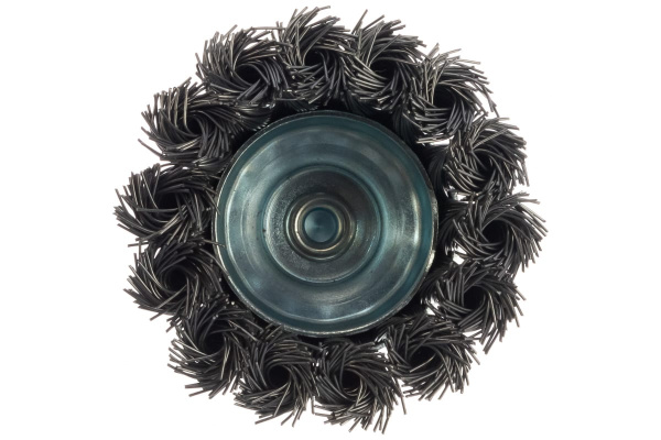 Кордщетка чашеобразная стальная витая 65 мм, в блистере ROCKFORCE RF-BCR125