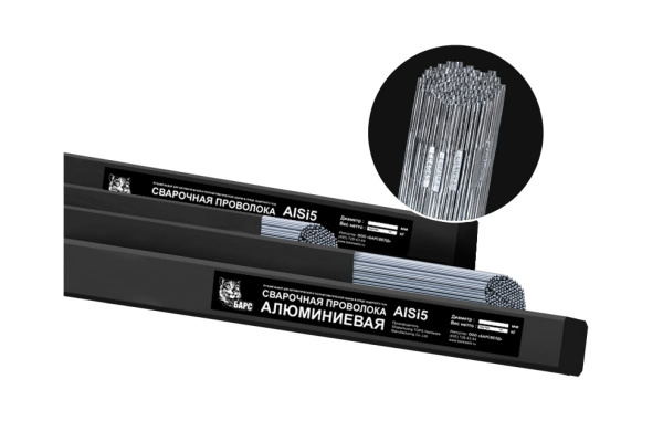 Прутки сварочные алюминиевые (2.0 мм; 1000 мм; туба 10 кг; СВ-АК5) AlSi5 БАРС
