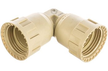 Соединитель угловой "ШиреФит" (20 мм; 90°) для трубопровода Зубр 51497-20