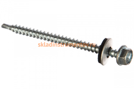 Саморезы для крепления кровельных материалов к деревянной обрешетке Зубр оцинкованные, 4,8x70 мм, 160 шт 4-300315-48-070