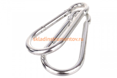 Карабин оцинкованный DIN 5299С 4 шт. (14 мм; ТФ5) Зубр 4-304545-14