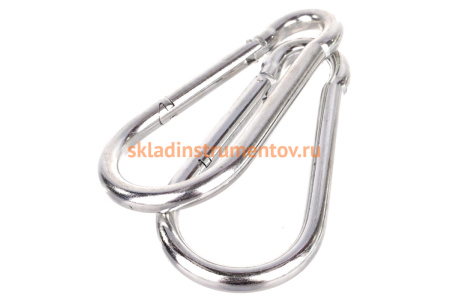 Карабин оцинкованный DIN 5299С 4 шт. (14 мм; ТФ5) Зубр 4-304545-14