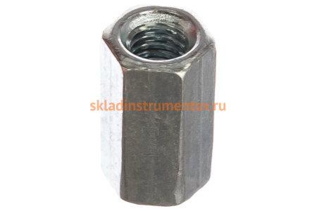 Гайка ЗУБР DIN 6334 переходная, M6, 5 шт, оцинкованная, 303756-06